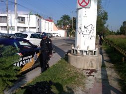 En el lugar se aseguró una ojiva, así como evidencia del homicidio. O. RUVALCABA  /