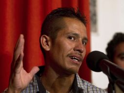 José Gabriel Cháves, defensor de los derechos de los migrantes guatemaltecos, exige justicia para el caso Cardona Agustín. AFP  /