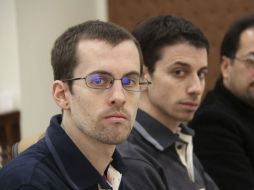Shane Bauer y Josh Fattal en su última presentación en la Corte. REUTERS  /