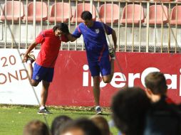 El colombiano Radamel Falcao durante los entrenamientos del Atlético de Madrid. EFE  /