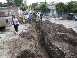 Vista de los avances de los trabajos del nodo vial en la colonia Las Juntas. E. PACHECO  /