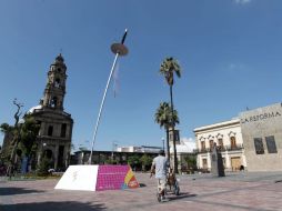 Esculturas alusivas a los Juegos Panamericanos se han instalado en varios puntos de la ciudad. A. GARCÍA  /