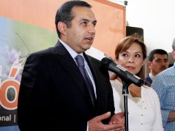 Ernesto Cordero habla de la deuda de Coahuila antes de participar en la reunión plenaria del PAN, que se celebra en Morelia. NTX  /