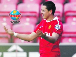 Javier Hernández fue convocado para el partido de mañana ante el Arsenal. MEXSPORT  /