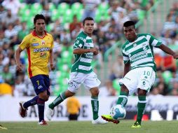 El partido Santos vs. Morelia fue suspendido el 20 de agosto debido a un tiroteo suscitado a las afueras del estadio. MEXSPORT  /