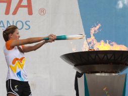 El día de ayer la Antorcha Panamericana hizo su recorrido por Puebla, ciudad Patrimonio de la Humanidad. NTX  /