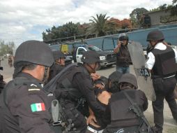 Las agresiones a elementos policiacos por parte de miembros del crimen organoizado va en aumento. NTX  /