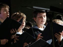El coro más antiguo del mundo, durante su presentación en Zapopan. ARCHIVO  /