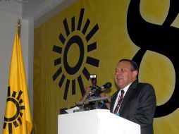 El dirigente del PRD, Jesús Zambrano. ARCHIVO  /