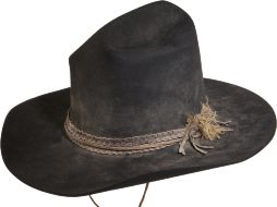 El sombrero que usa el personaje Rooster Cogburn en 'Temple de acero' será subastado. AP  /