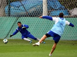 Jesus Corona de Cruz Azul, durante sesion de entrenamiento.  MEXSPORT  /