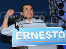 El precandidato presidencial por el PAN, Ernesto Cordero, aceptó que está en desventaja en las encuestas. NOTIMEX  /