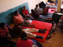 El Estado de Veracruz dispuso 12 refugios los cuales ya cuentan con 544 personas. EL UNIVERSAL  /