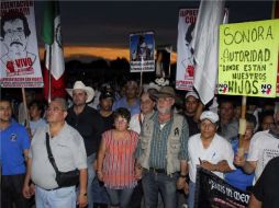 Sicilia explicó que en la caravana se busca denunciar esas complicidades, esa corrupción y visibilizar el dolor de la gente. EFE  /