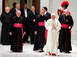 El Papa Benedicto XVI dijo que no hay que perder la fe pues tarde o temprano las cosas mejorarán. EFE  /