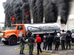 Vista de uno de los incendios. EL UNIVERSAL  /
