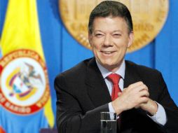 Santos afirmó que cada vez la Fuerza Pública está mejor preparada para enfrentar el terrorismo. ARCHIVO  /