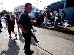 La seguridad en torno a la Caravana por la Paz al Sur fue reforzada desde  Coatzacoalcos. EL UNIVERSAL  /