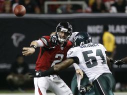 Matt Ryan completó 17 de sus 28 pases y guió a su equipo a la victoria. AFP  /