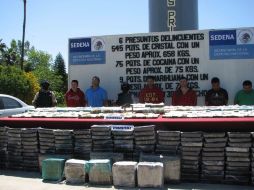 En BC se ha decomisado durante el 2011 más de 490 millones de pesos en cocaína de diversos cárteles. ARCHIVO  /