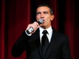 Antonio Banderas durante la presentación de los adelantos de  'Puss In Boots' en el festival de cine español. AFP  /