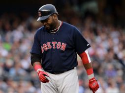 El bateador designado David Ortiz se lamenta tras la derrota de Boston frente a los Yanquis. AFP  /