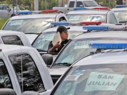 El Gobierno de Jalisco entregó 134 patrullas a 114 municipios de la Entidad. S. NÚÑEZ.  /