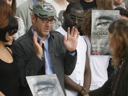 Spacey, junto al elenco de la obra de teatro Ricardo III, que ofrecerá varias representaciones en España. EFE  /