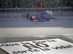 En el marco de la discusión que se lleva a cabo en la SCJN, grupos se manifiestan tanto a favor como en contra del aborto. EL UNIVERSAL  /