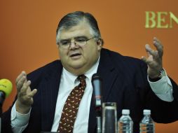 El gobernador de Banxico Agustín Carstens, dice que EU no aprendió de las crisis por las que atravesó México en los últimos años. NTX  /