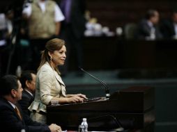 Josefina Vázquez Moto dijo verse como la tercera presidenta emanda de Acción Nacional. REUTERS  /