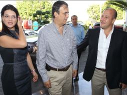 El jefe capitalino se encontró con el alcalde de Tlajomulco, Enrique Alfaro.  /