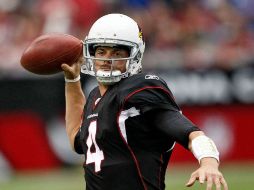 Kevin Kolb durante el encuentro con los Gigantes de Nueva York. AP  /