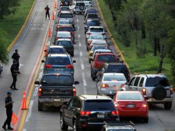 La Policía Federal Preventiva realizó las pruebas por segundo día consecutivo.  /