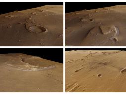 Vista del llamado 'Ares Vallis', un antiguo río que pudo haber existido en Marte. EFE  /