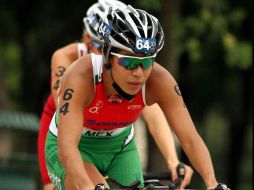 Anahi León, triatleta seleccionada para los Juegos Panamericanos 2011. MEXSPORT  /