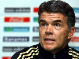 Héctor González Iñarritu en conferencia de prensa. MEXSPORT  /