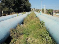 Acueducto Guadalajara-Chapala cercano a Tlajomulco y El Salto, ubicación que facilitaría la integración de estos municipios al SIAPA.  /