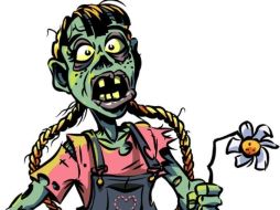 La tienda tiene a disposición pegamento para piel desprendida y desodorantes para carne putrefacta de los zombis. ESPECIAL  /