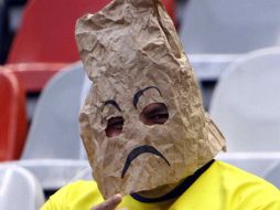 La campaña del América ha obligado a que algunos aficionados del América a demostrar su incoformidad con el paso del equipo. MEXSPORT  /