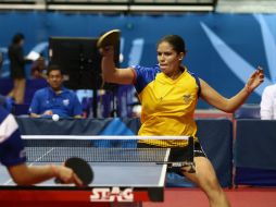Luisa Zuliuaga, de Colombia, en la competencia femenil de Tenis de Mesa. MEXSPORT  /