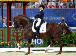 Bernardette Pujals da la posiblidad de que México obtenga una medalla en Adiestramiento. MEXSPORT  /