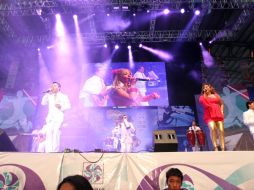 En el escenario se presentó la Explosiva Sonora, agrupación que nació luego de que los músicos se separan de dicho conjunto.  /