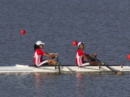 Las cubanas durante la competencia de remos cortos. MEXSPORT  /