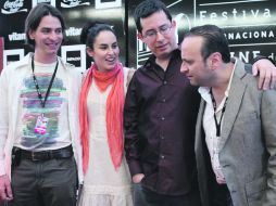 Parte del elenco, encabezado por Ana Serradilla, asistió al estreno de la cinta Pastorela. EL UNIVERSAL  /