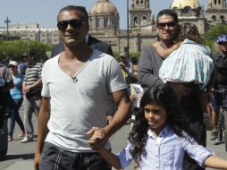 El brasileño visitó el Centro de la ciudad. AP  /