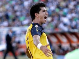 Jesús Molina de America celebrando, durante juego de la semana 13 del Apertura 2011.MEXSPORT  /