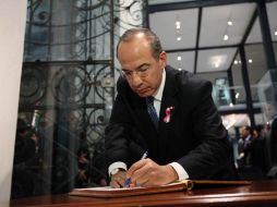 El Presidente Felipe Calderón señala los errores de la política antiinmigrante. NOTIMEX  /