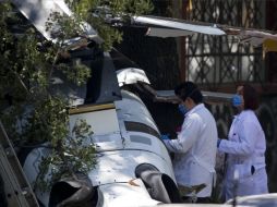 Tras el desplome murieron dos de sus tripulantes. AFP  /