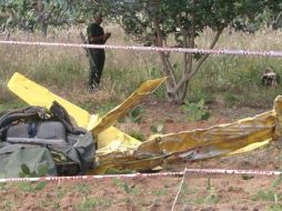 La avioneta chocó en la ciudad de Angel R. Cabada, Veracruz. ARCHIVO.  /